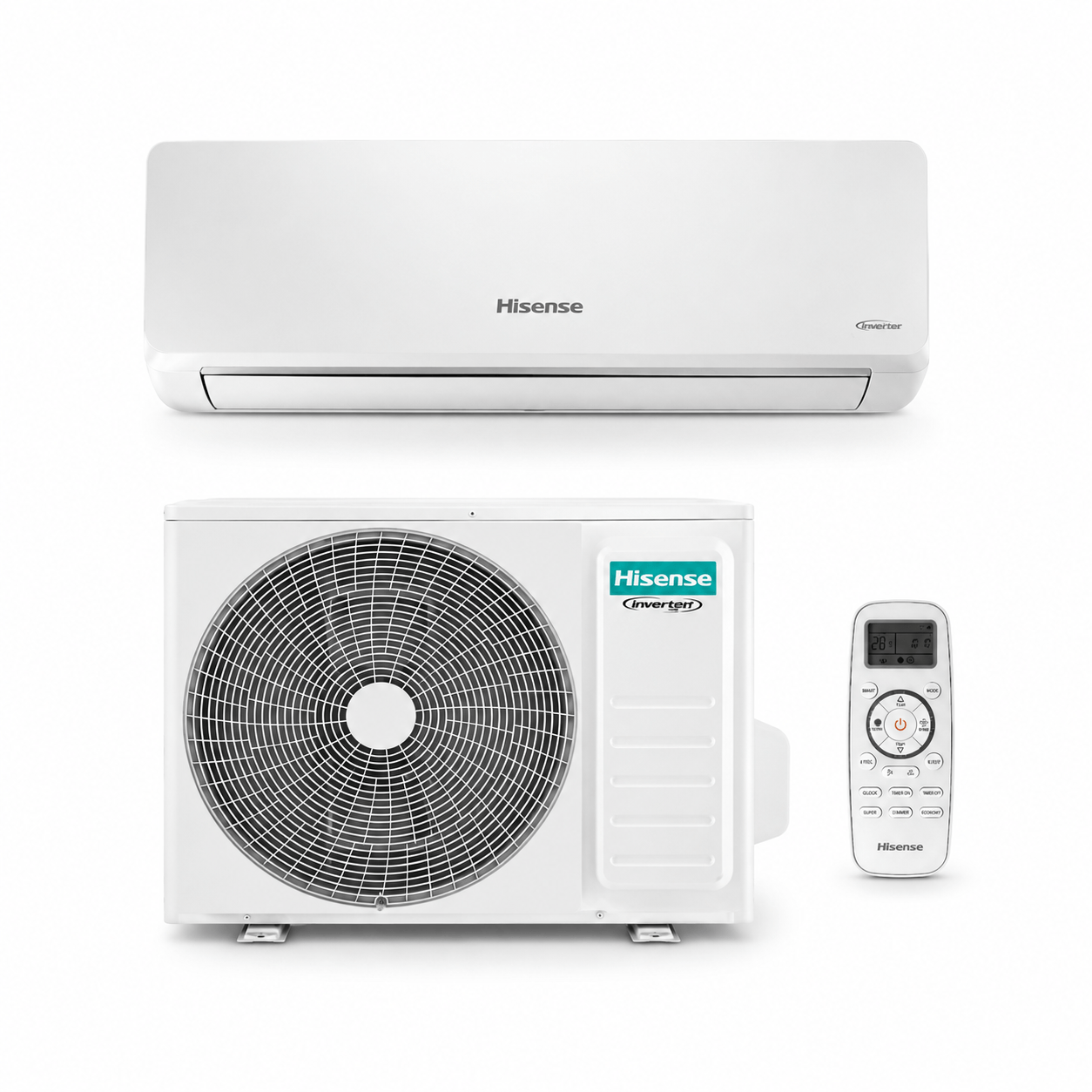 Ar Condicionado Hi Wall Split Inverter Hisense 9000 BTU's Frio Wi-Fi R32 220V
